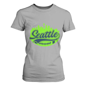 Seattle Pride Skyline Football Lover T Shirt For Women Game Day Sports Fan TS02 Sport Gray Print Your Wear
