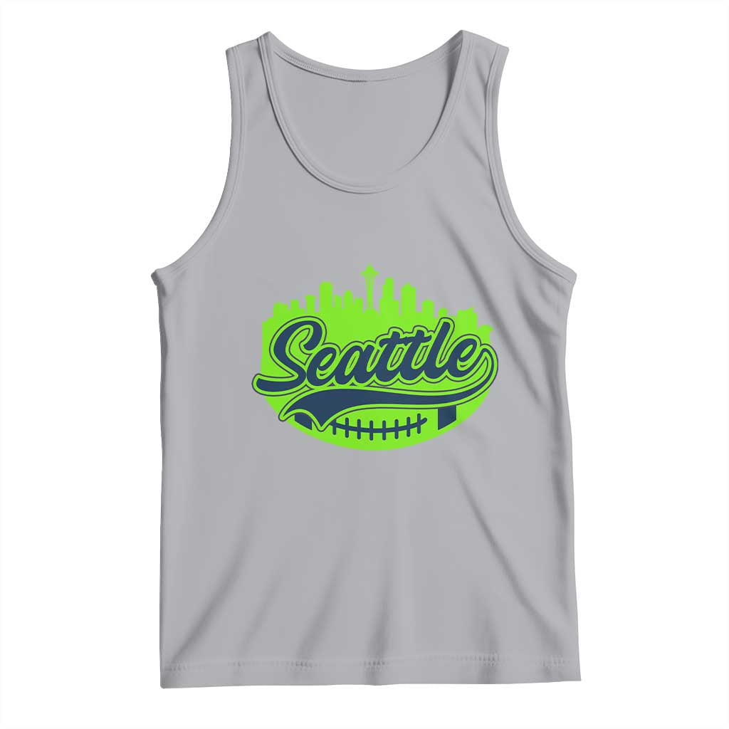 Seattle Pride Skyline Football Lover Tank Top Game Day Sports Fan TS02 Athletic Heather Print Your Wear