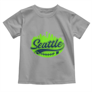 Seattle Pride Skyline Football Lover Toddler T Shirt Game Day Sports Fan TS02 Sport Gray Print Your Wear