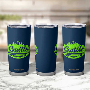 Seattle Pride Skyline Football Lover Tumbler Cup Game Day Sports Fan TS02 Print Your Wear