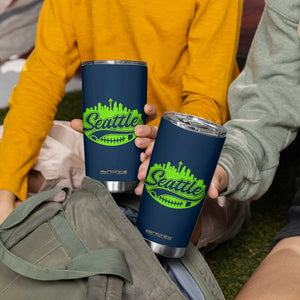 Seattle Pride Skyline Football Lover Tumbler Cup Game Day Sports Fan TS02 Print Your Wear