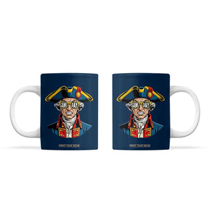 Vintage Game Day Patriot Coffee Mug Revolutionary Colonial Mascot Football Fan TS02 Navy Print Your Wear