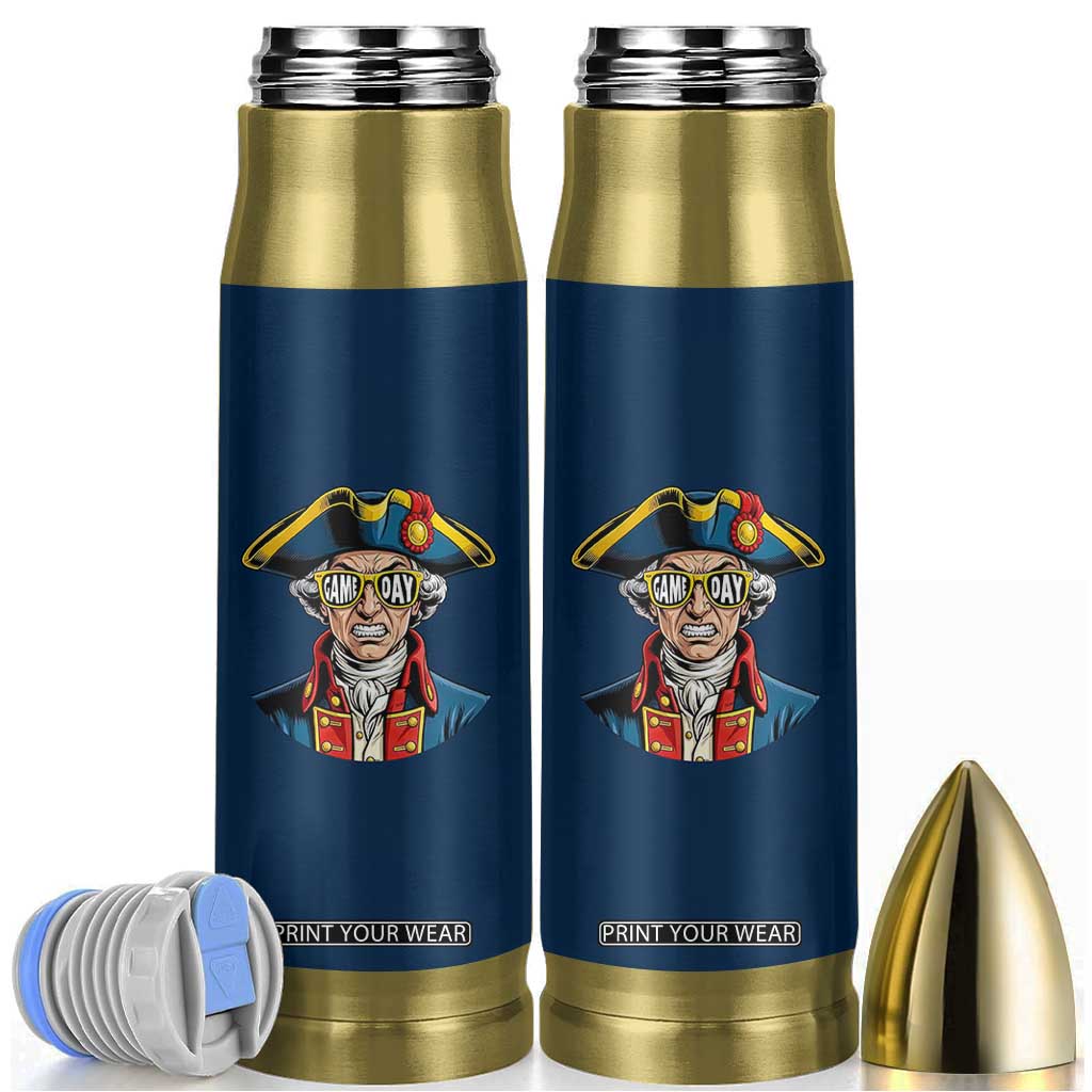 Vintage Game Day Patriot Bullet Tumbler Revolutionary Colonial Mascot Football Fan TS02 Navy Print Your Wear