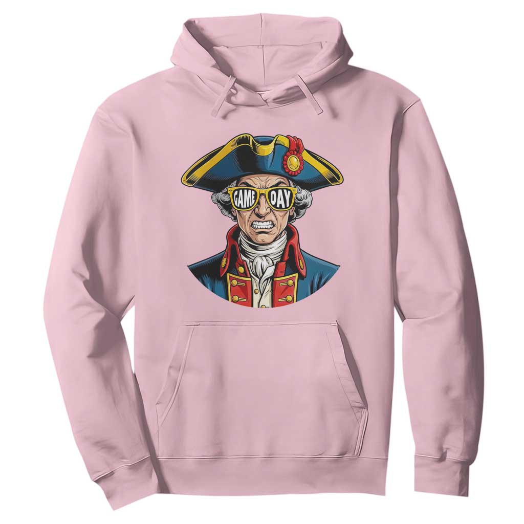 Vintage Game Day Patriot Hoodie Revolutionary Colonial Mascot Football Fan TS02 Light Pink Print Your Wear