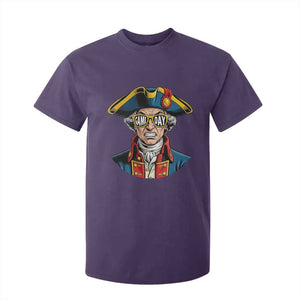 Vintage Game Day Patriot T Shirt For Kid Revolutionary Colonial Mascot Football Fan TS02 Purple Print Your Wear