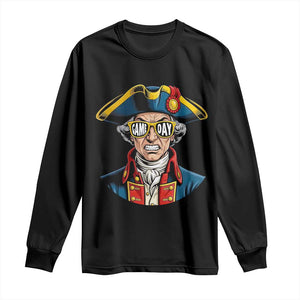 Vintage Game Day Patriot Long Sleeve Shirt Revolutionary Colonial Mascot Football Fan TS02 Black Print Your Wear