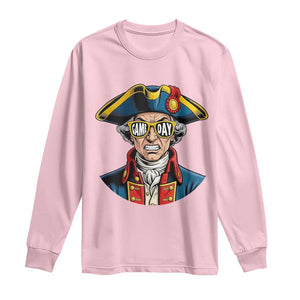 Vintage Game Day Patriot Long Sleeve Shirt Revolutionary Colonial Mascot Football Fan TS02 Light Pink Print Your Wear