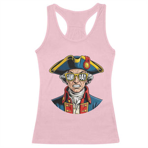 Vintage Game Day Patriot Racerback Tank Top Revolutionary Colonial Mascot Football Fan TS02 Light Pink Print Your Wear