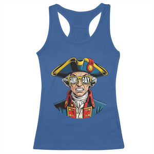 Vintage Game Day Patriot Racerback Tank Top Revolutionary Colonial Mascot Football Fan TS02 Royal Blue Print Your Wear