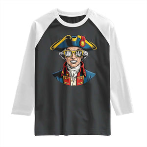 Vintage Game Day Patriot Raglan Shirt Revolutionary Colonial Mascot Football Fan TS02 Black White Print Your Wear