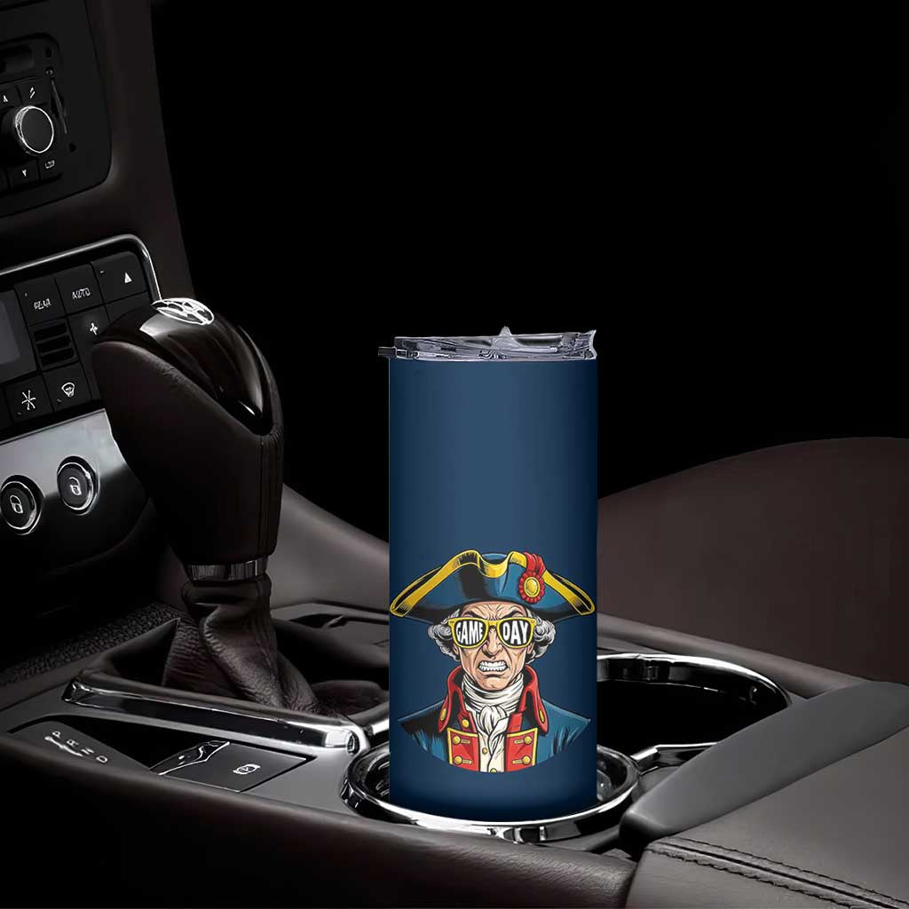 Vintage Game Day Patriot Skinny Tumbler Revolutionary Colonial Mascot Football Fan TS02 Print Your Wear
