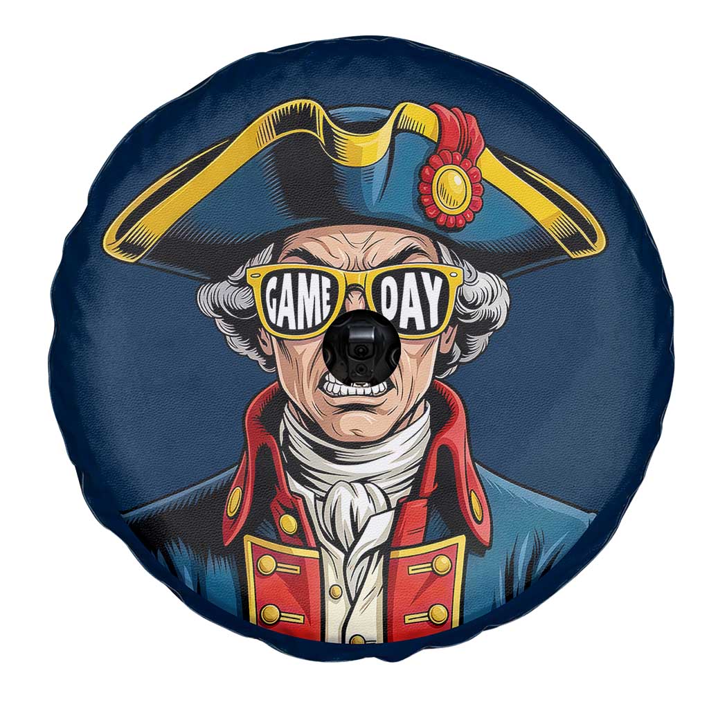Vintage Game Day Patriot Spare Tire Cover Revolutionary Colonial Mascot Football Fan TS02 Print Your Wear
