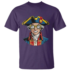 Vintage Game Day Patriot T Shirt Revolutionary Colonial Mascot Football Fan TS02 Purple Print Your Wear