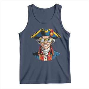 Vintage Game Day Patriot Tank Top Revolutionary Colonial Mascot Football Fan TS02 Navy Print Your Wear