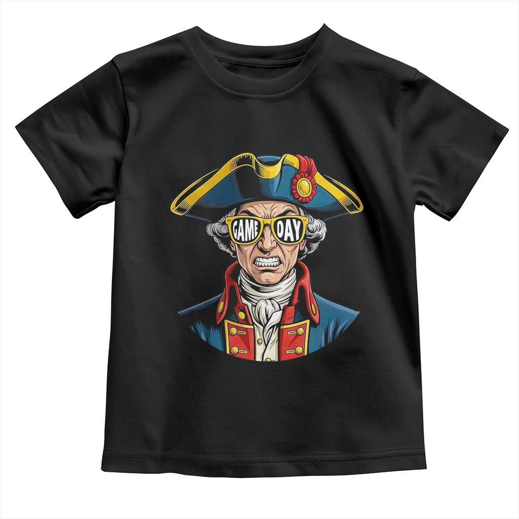 Vintage Game Day Patriot Toddler T Shirt Revolutionary Colonial Mascot Football Fan TS02 Black Print Your Wear