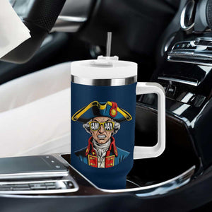 Vintage Game Day Patriot Tumbler With Handle Revolutionary Colonial Mascot Football Fan TS02 Print Your Wear