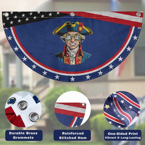 Vintage Game Day Patriot Patriotic Fan Flag Revolutionary Colonial Mascot Football Fan