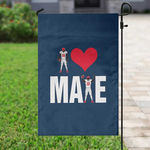 I Love Maye Red Heart Garden Flag Football Fan Celebration TS02 Print Your Wear
