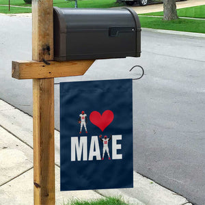 I Love Maye Red Heart Garden Flag Football Fan Celebration TS02 Print Your Wear