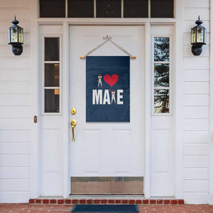 I Love Maye Red Heart Garden Flag Football Fan Celebration TS02 Print Your Wear