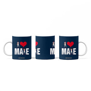 I Love Maye Red Heart Coffee Mug Football Fan Celebration TS02 Print Your Wear
