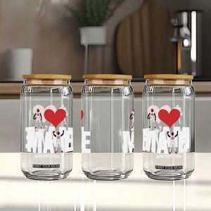 I Love Maye Red Heart Glass Can Football Fan Celebration TS02 Print Your Wear