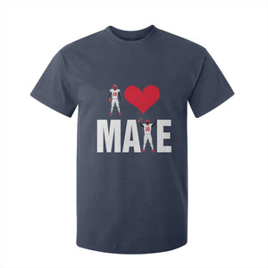 I Love Maye Red Heart T Shirt For Kid Football Fan Celebration TS02 Navy Print Your Wear