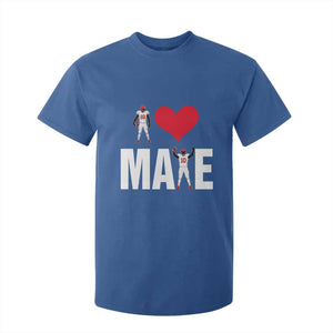 I Love Maye Red Heart T Shirt For Kid Football Fan Celebration TS02 Royal Blue Print Your Wear