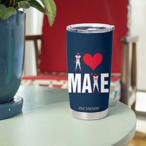 I Love Maye Red Heart Tumbler Cup Football Fan Celebration TS02 Print Your Wear