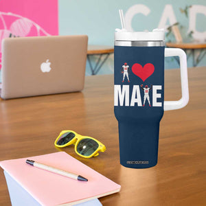 I Love Maye Red Heart Tumbler With Handle Football Fan Celebration TS02 Print Your Wear