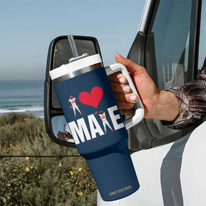 I Love Maye Red Heart Tumbler With Handle Football Fan Celebration TS02 Print Your Wear