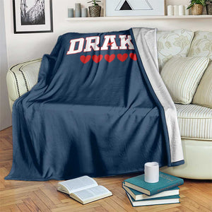 I Heart Drake Red Love Hearts Throw Blanket Football Fan Celebration TS02 Print Your Wear