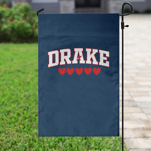 I Heart Drake Red Love Hearts Garden Flag Football Fan Celebration TS02 Print Your Wear