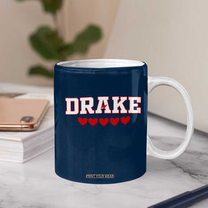 I Heart Drake Red Love Hearts Coffee Mug Football Fan Celebration TS02 Print Your Wear
