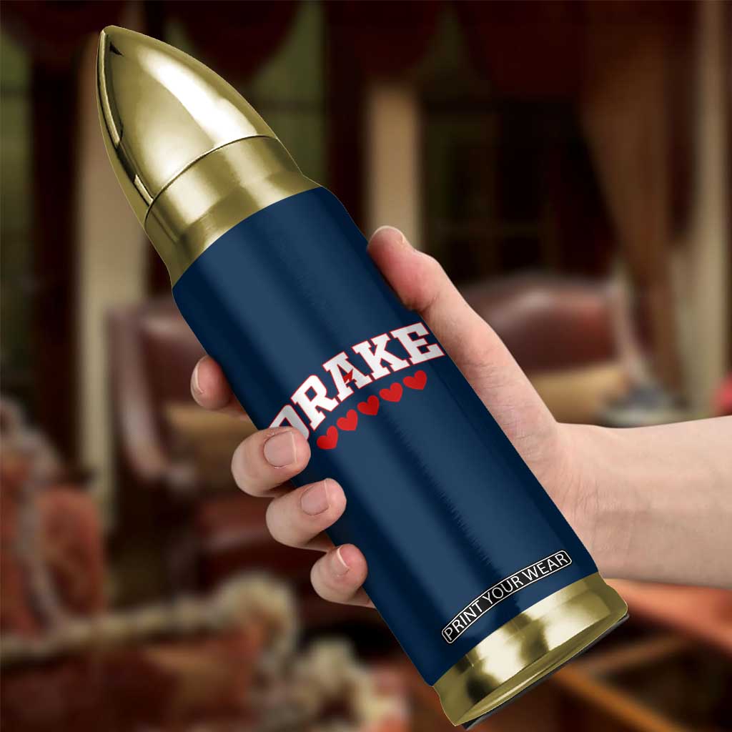 I Heart Drake Red Love Hearts Bullet Tumbler Football Fan Celebration TS02 Print Your Wear