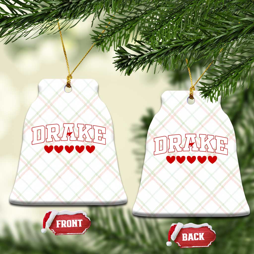I Heart Drake Red Love Hearts Ceramic Ornament Football Fan Celebration TS02 Print Your Wear
