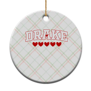 I Heart Drake Red Love Hearts Ceramic Ornament Football Fan Celebration TS02 1pc Christmas Plaid Print Your Wear