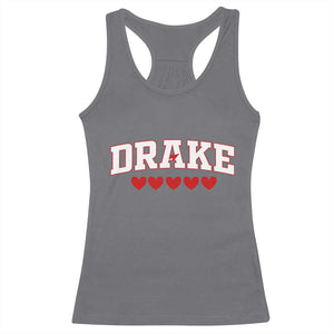 I Heart Drake Red Love Hearts Racerback Tank Top Football Fan Celebration TS02 Charcoal Print Your Wear
