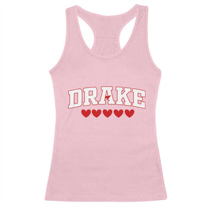 I Heart Drake Red Love Hearts Racerback Tank Top Football Fan Celebration TS02 Light Pink Print Your Wear