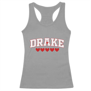 I Heart Drake Red Love Hearts Racerback Tank Top Football Fan Celebration TS02 Sport Gray Print Your Wear