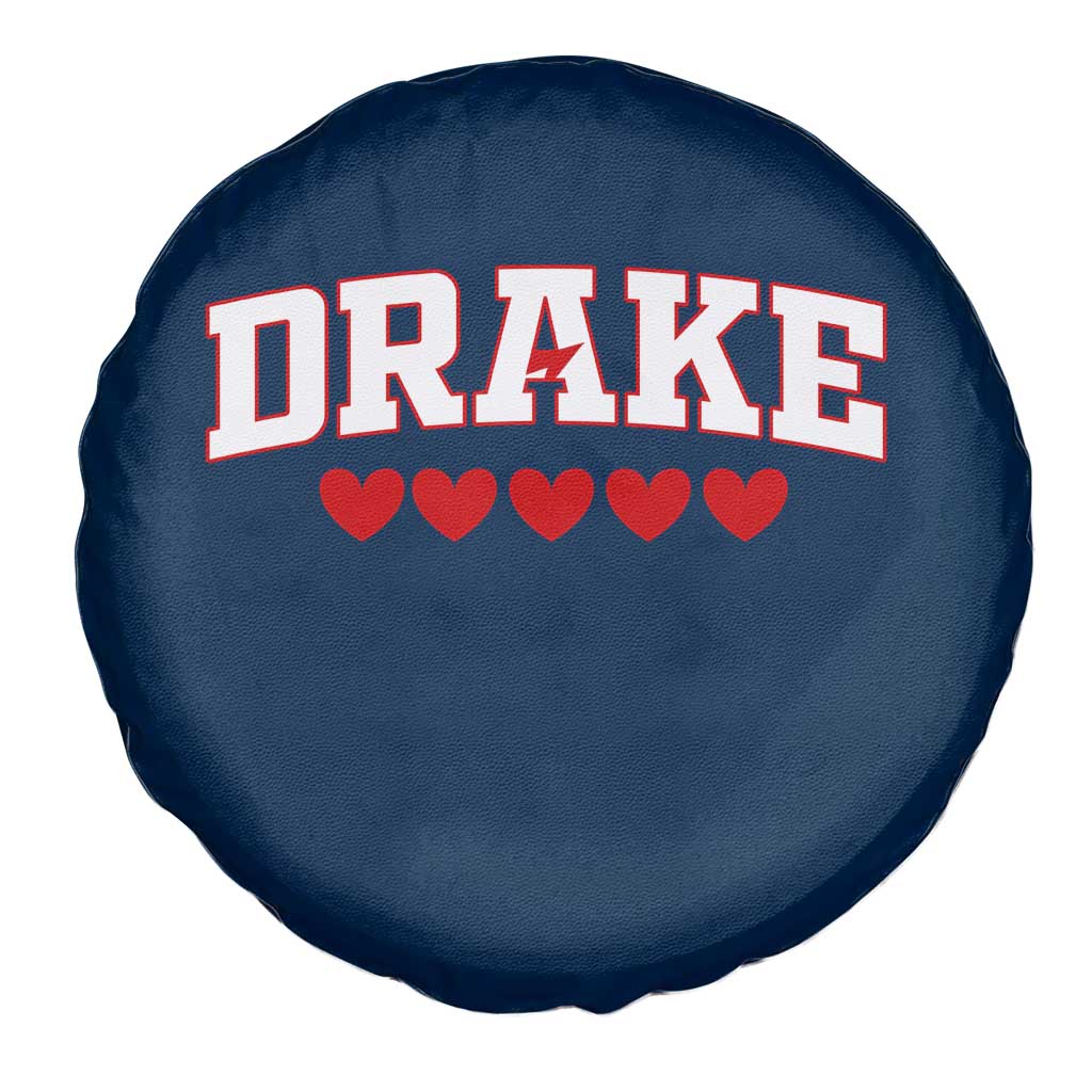 I Heart Drake Red Love Hearts Spare Tire Cover Football Fan Celebration TS02 Print Your Wear