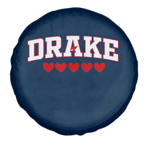 I Heart Drake Red Love Hearts Spare Tire Cover Football Fan Celebration TS02 Print Your Wear