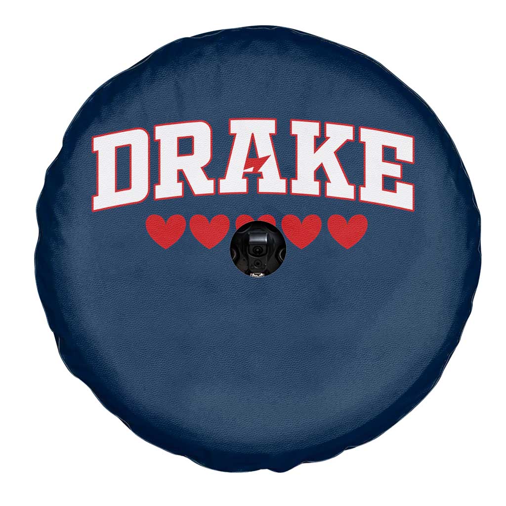 I Heart Drake Red Love Hearts Spare Tire Cover Football Fan Celebration TS02 Print Your Wear