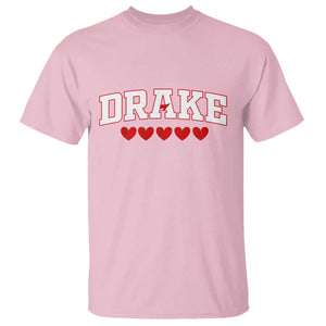 I Heart Drake Red Love Hearts T Shirt Football Fan Celebration TS02 Light Pink Print Your Wear