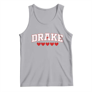 I Heart Drake Red Love Hearts Tank Top Football Fan Celebration TS02 Athletic Heather Print Your Wear