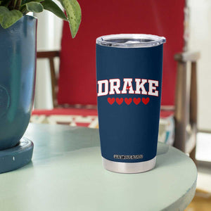I Heart Drake Red Love Hearts Tumbler Cup Football Fan Celebration TS02 Print Your Wear