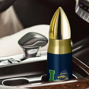 Seattle LOVE Hawk Graphic Bullet Tumbler Blue and Green Game Day Sports Fan TS02 Print Your Wear