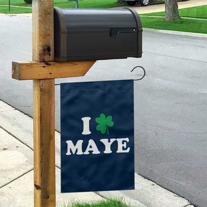 I Shamrock Maye Garden Flag St. Patrick’s Day Sports Fan Irish Twist TS02 Print Your Wear