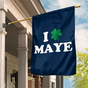 I Shamrock Maye Garden Flag St. Patrick’s Day Sports Fan Irish Twist TS02 Print Your Wear