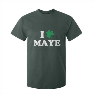 I Shamrock Maye T Shirt For Kid St. Patrick’s Day Sports Fan Irish Twist TS02 Dark Forest Green Print Your Wear